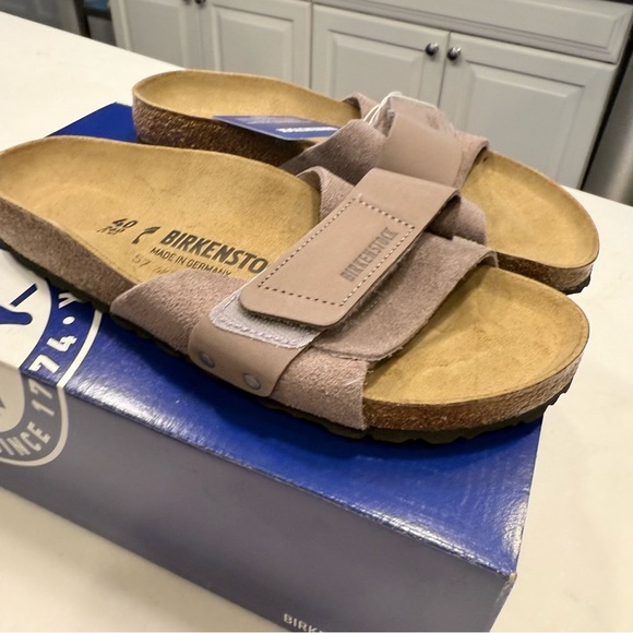 Birkenstock Women’s Oida Suede Leather Sandals Washed Purple Size US 9-9.5 NEW! - Picture 4 of 7